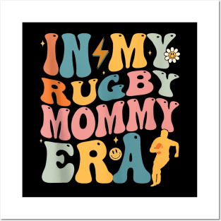 Groovy In My Rugby Mommy Era Matching Family Posters and Art